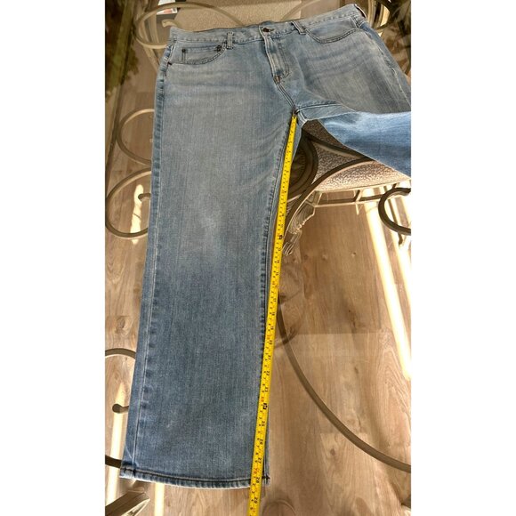 Cremieux Premium Denim Mens Relaxed Straight Jeans Size 40/30 Light Blue - Picture 6 of 6